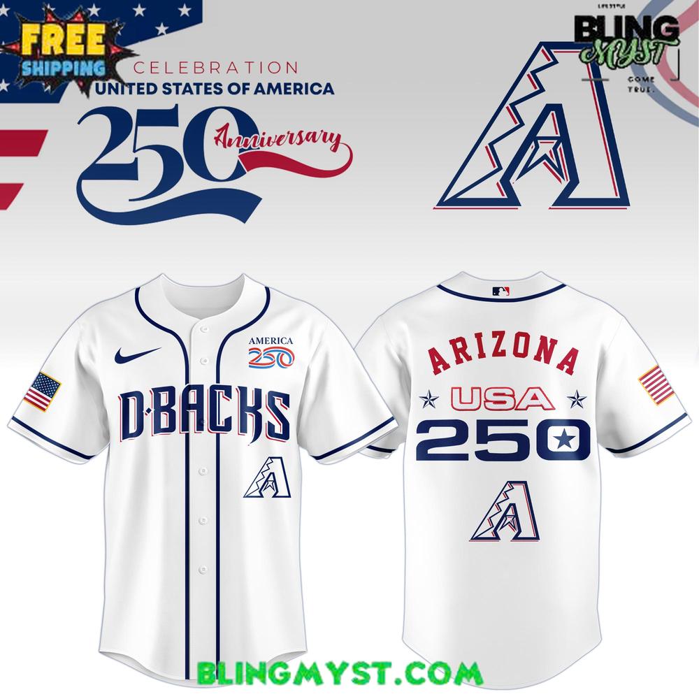 Arizona Cardinals 250th USA Of American Baseball Jersey