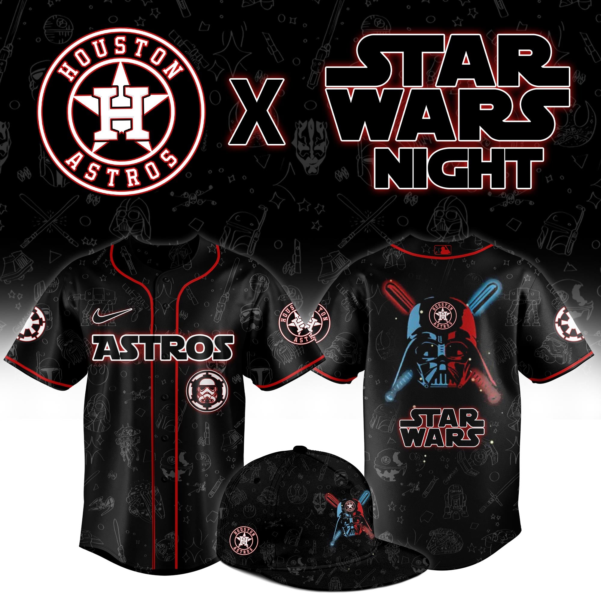 Houston Astros 2025 Star Wars Night Game Limited Jersey 