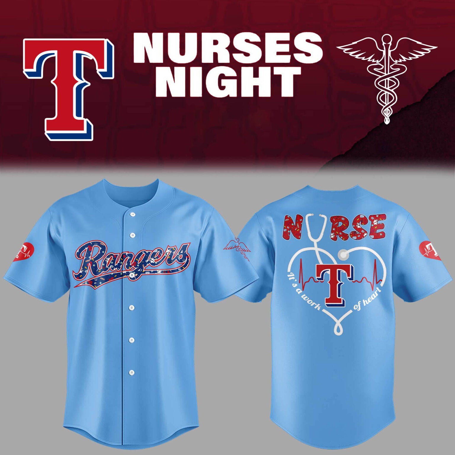 Limited Edition Rangers Nurses Night Jersey 