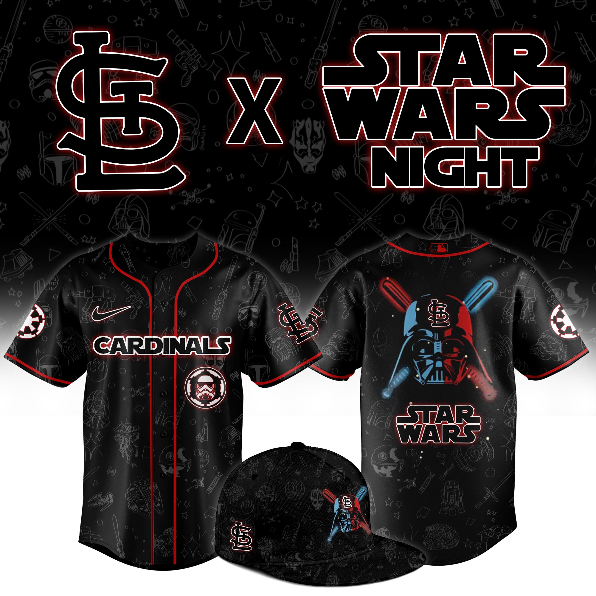 St. Louis Cardinals 2025 Star Wars Night Limited Jersey 
