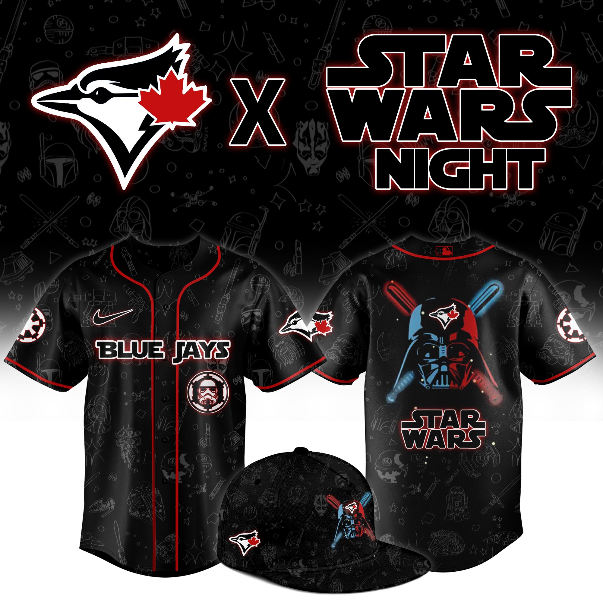 Toronto Blue Jays 2025 Star Wars Night Game Limited Jerse 