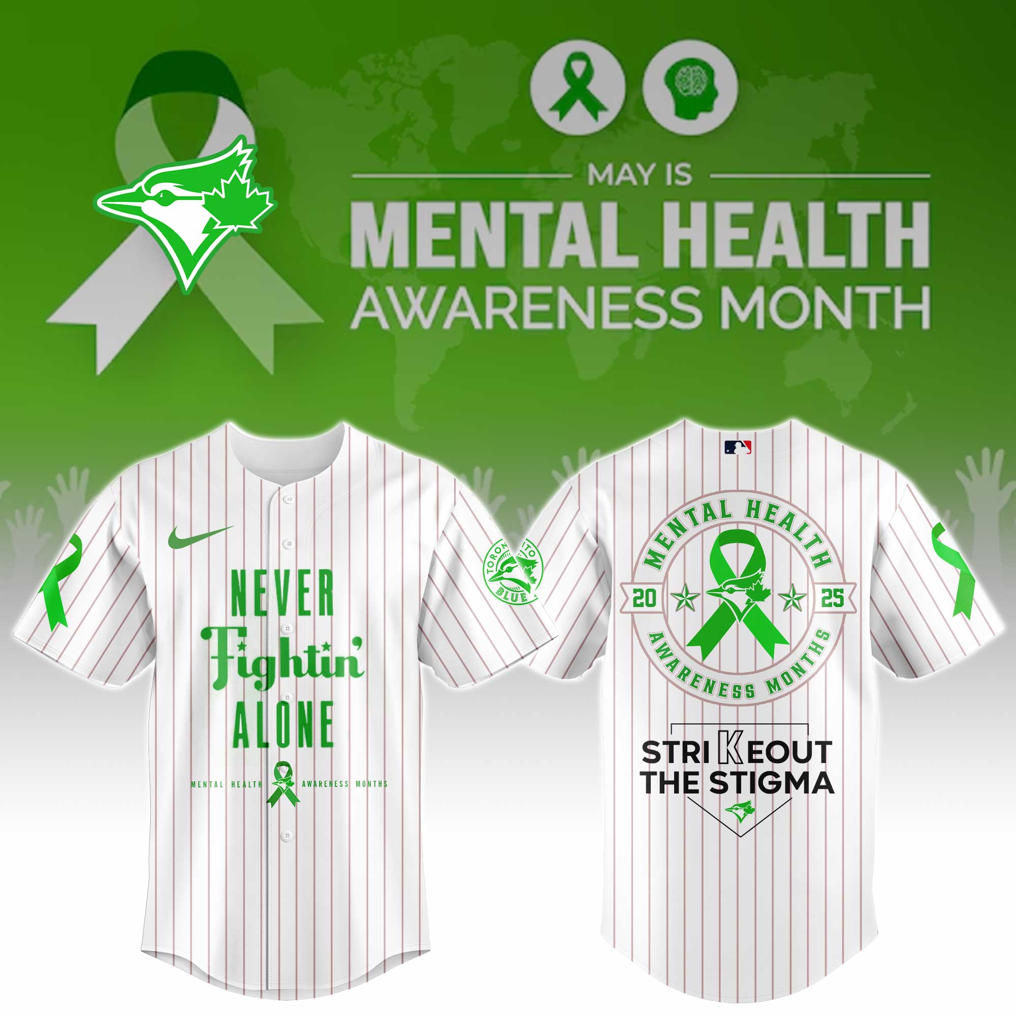 Toronto Blue Jays Mental Health Awareness Week Jersey 