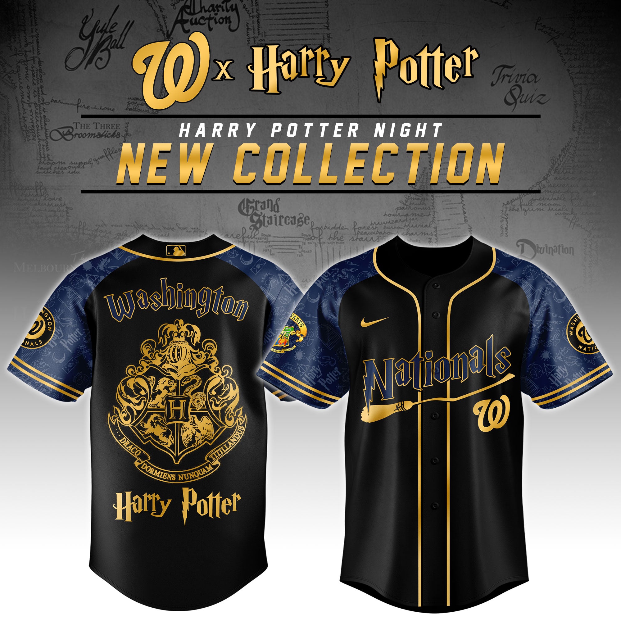 Washington Nationals Harry Potter Night Baseball Jersey 