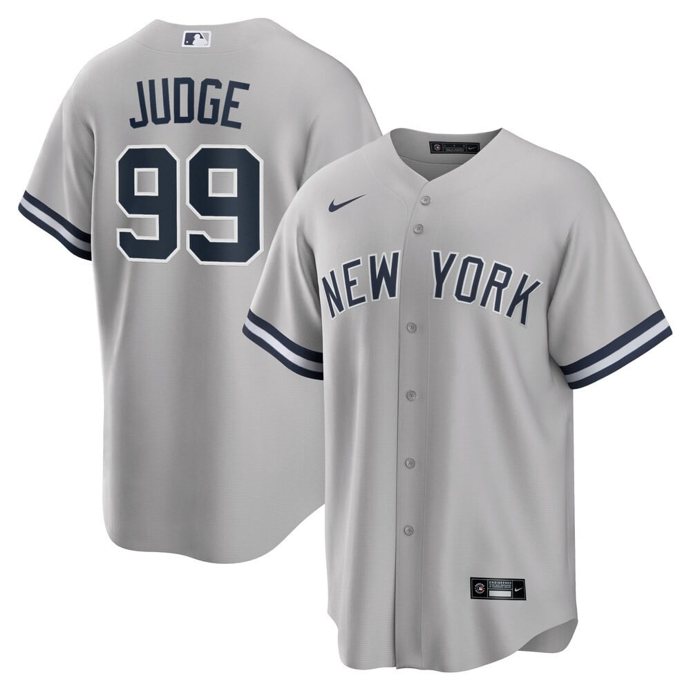 Aaron Judge New York Yankees Gray Jersey - All Stitched