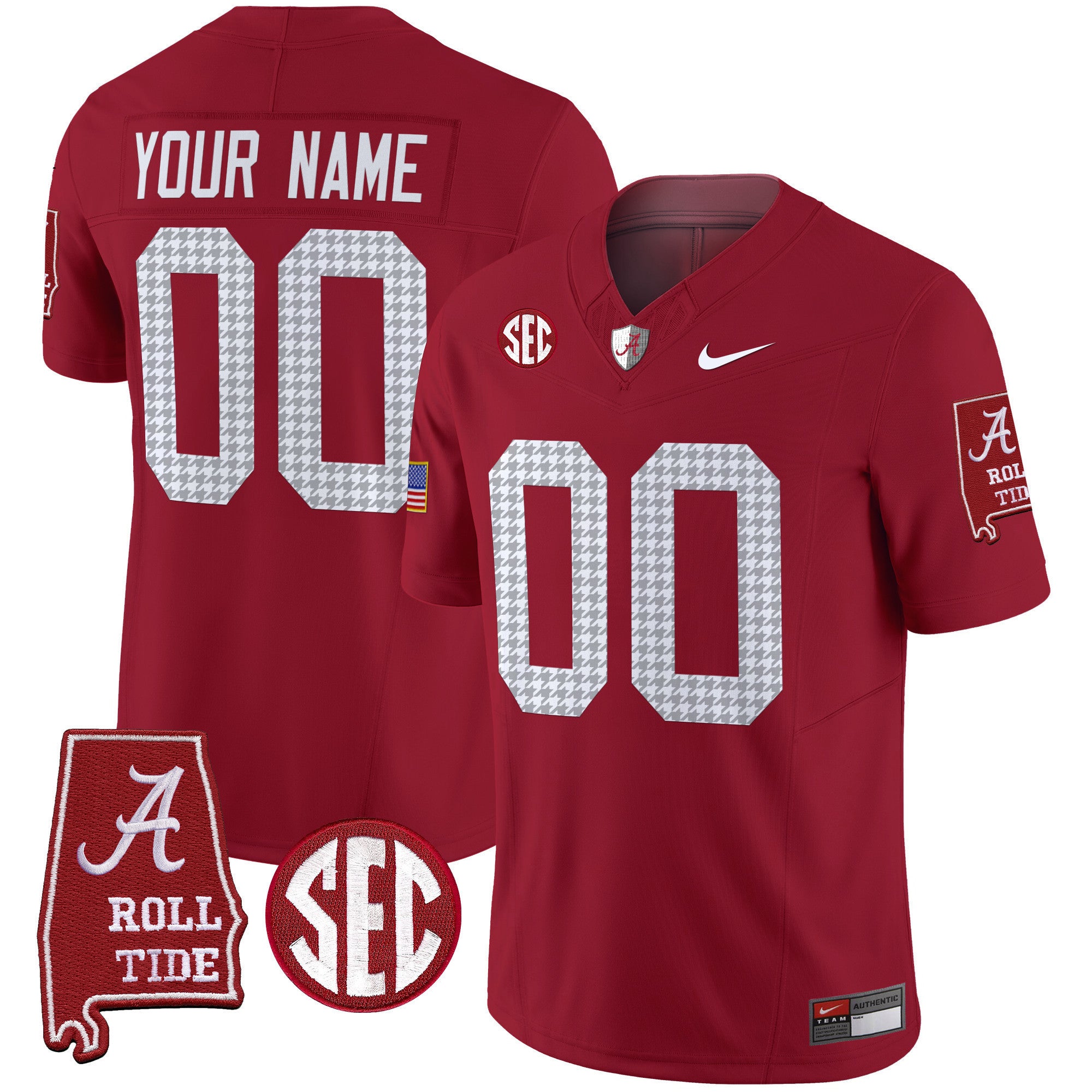 Alabama Crimson Tide Pro Combat Vapor Limited Custom Jersey - All Stitched