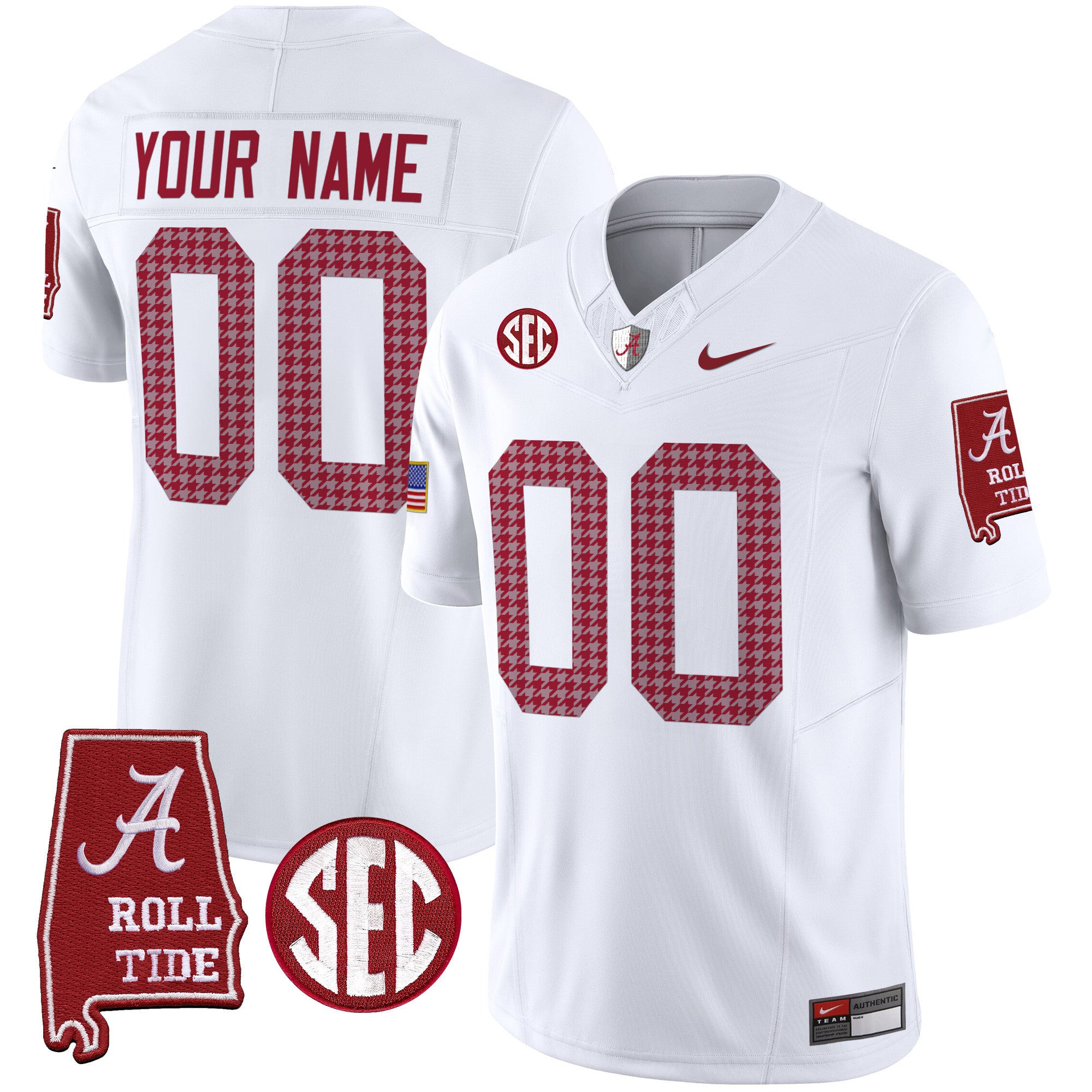 Alabama Crimson Tide Pro Combat Vapor Limited Custom Jersey - All Stitched