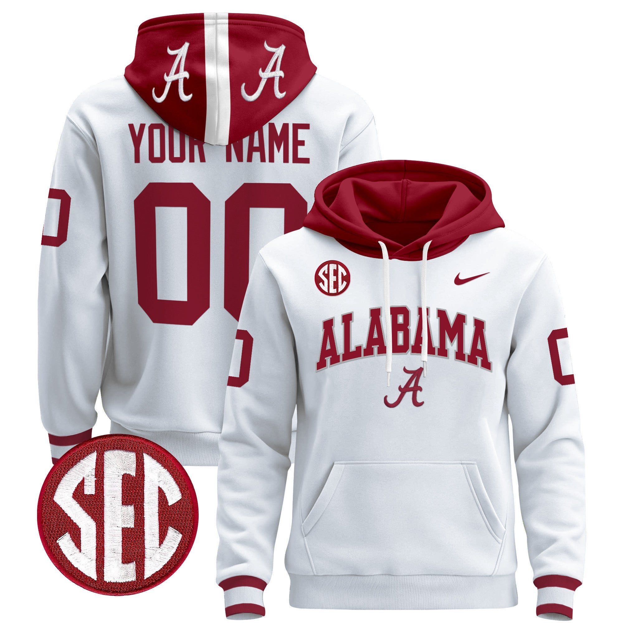 Alabama Crimson Tide 2024 Custom Pullover Hoodie V3