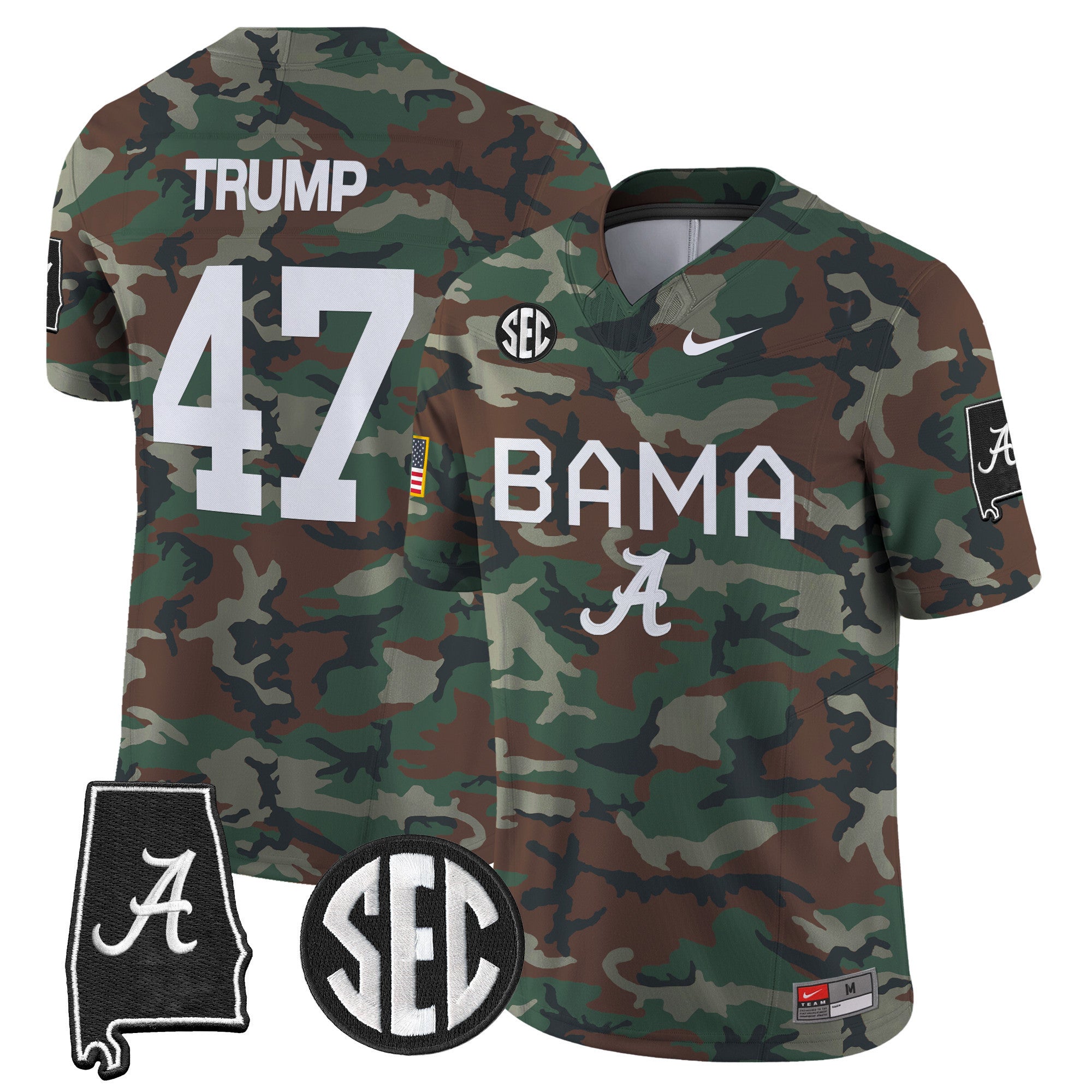 Alabama Crimson Tide 2024 Military Vapor Limited Jersey - All Stitched